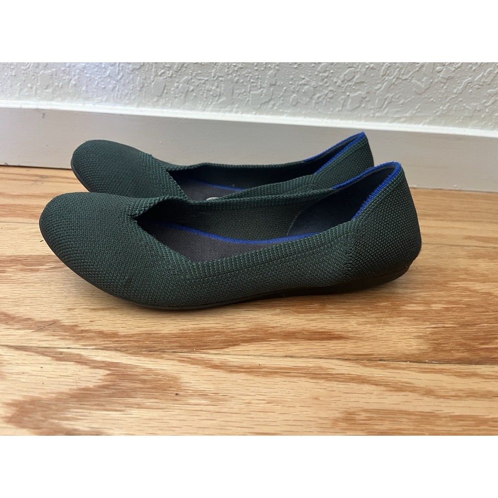 Rothy's Women's The Point Green Slip On Flat Shoes Size 6